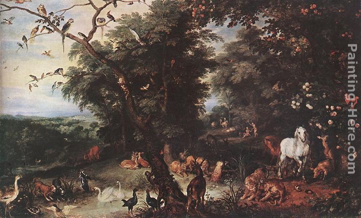The Original Sin painting - Jan the elder Brueghel The Original Sin art painting